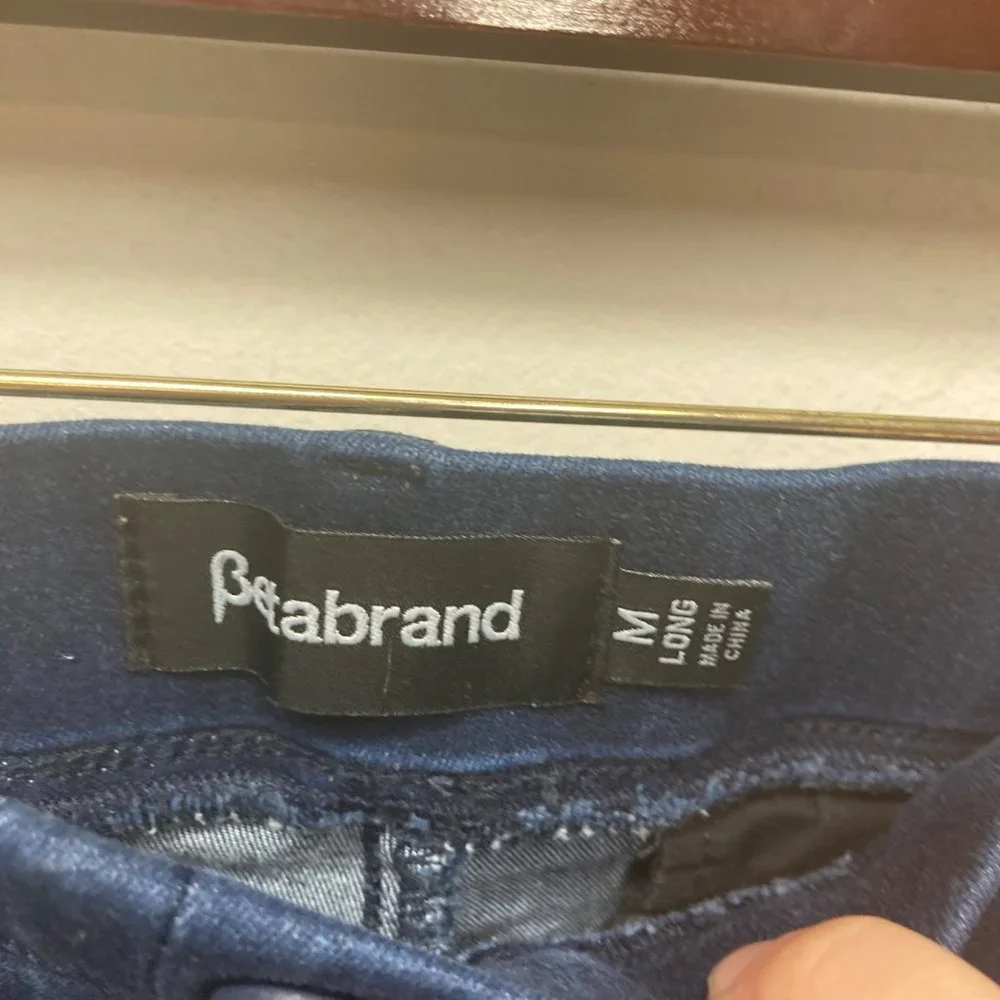 Betabrand straight leg yoga jean medium long